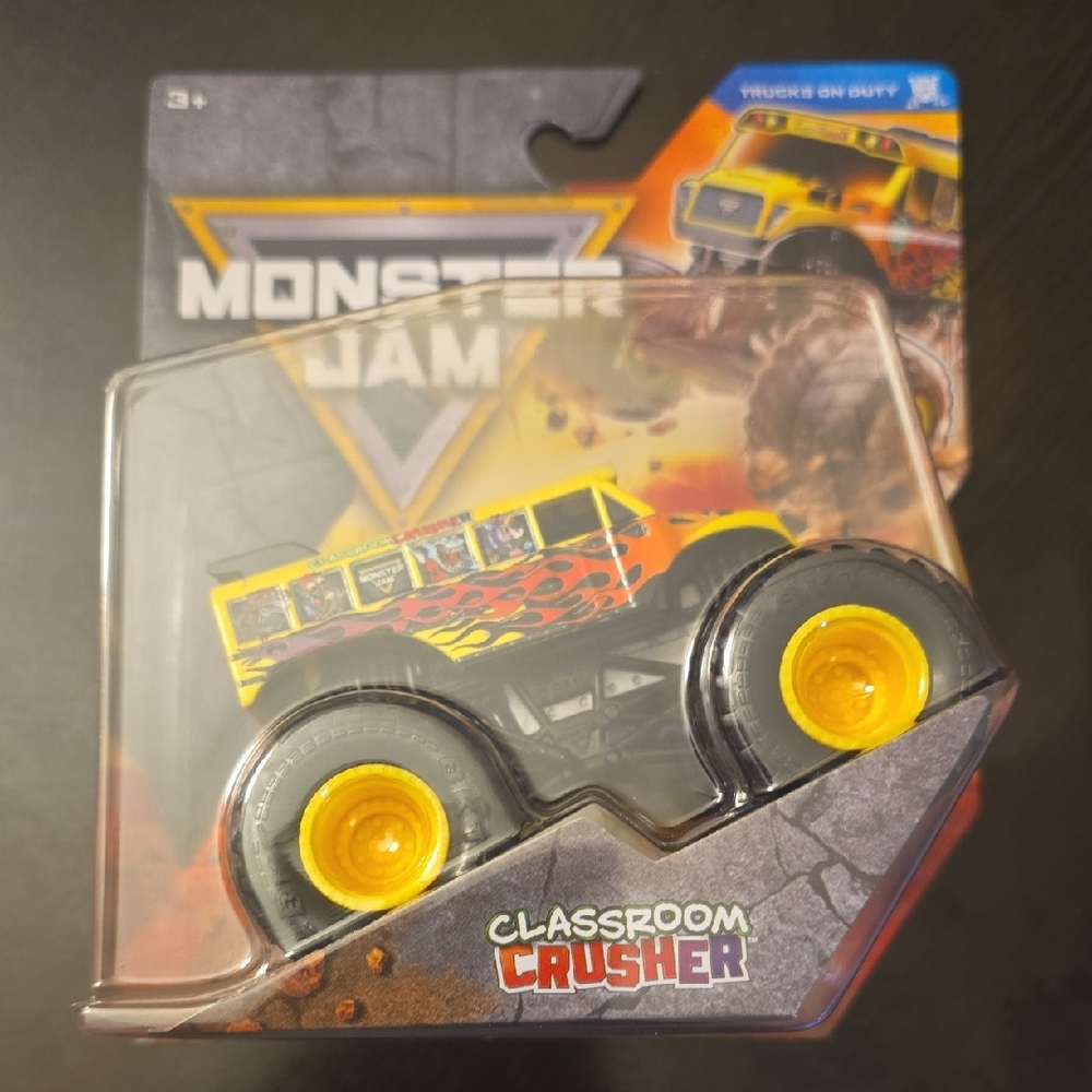 Monster Jam Classroom Crusher Toy Truck - Yellow and Black